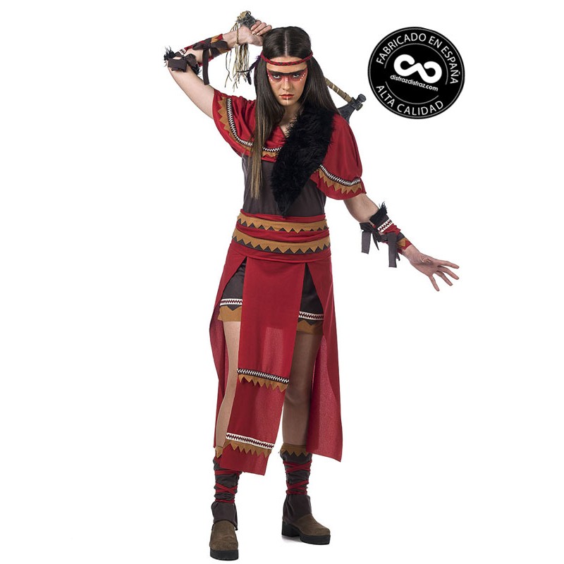 Disfraz de India Guerrera Piel Roja