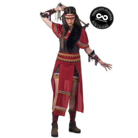 Disfraz de India Guerrera Piel Roja