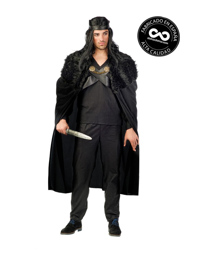 Disfraz de Guerrero Medieval Siete Reinos Negro