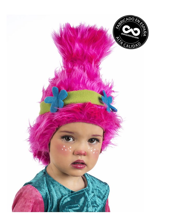 Peluca Troll Niña C/Diadema