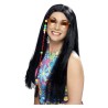 Peluca de hippie negra. Disfraces de hippie - disfrazdisfraz