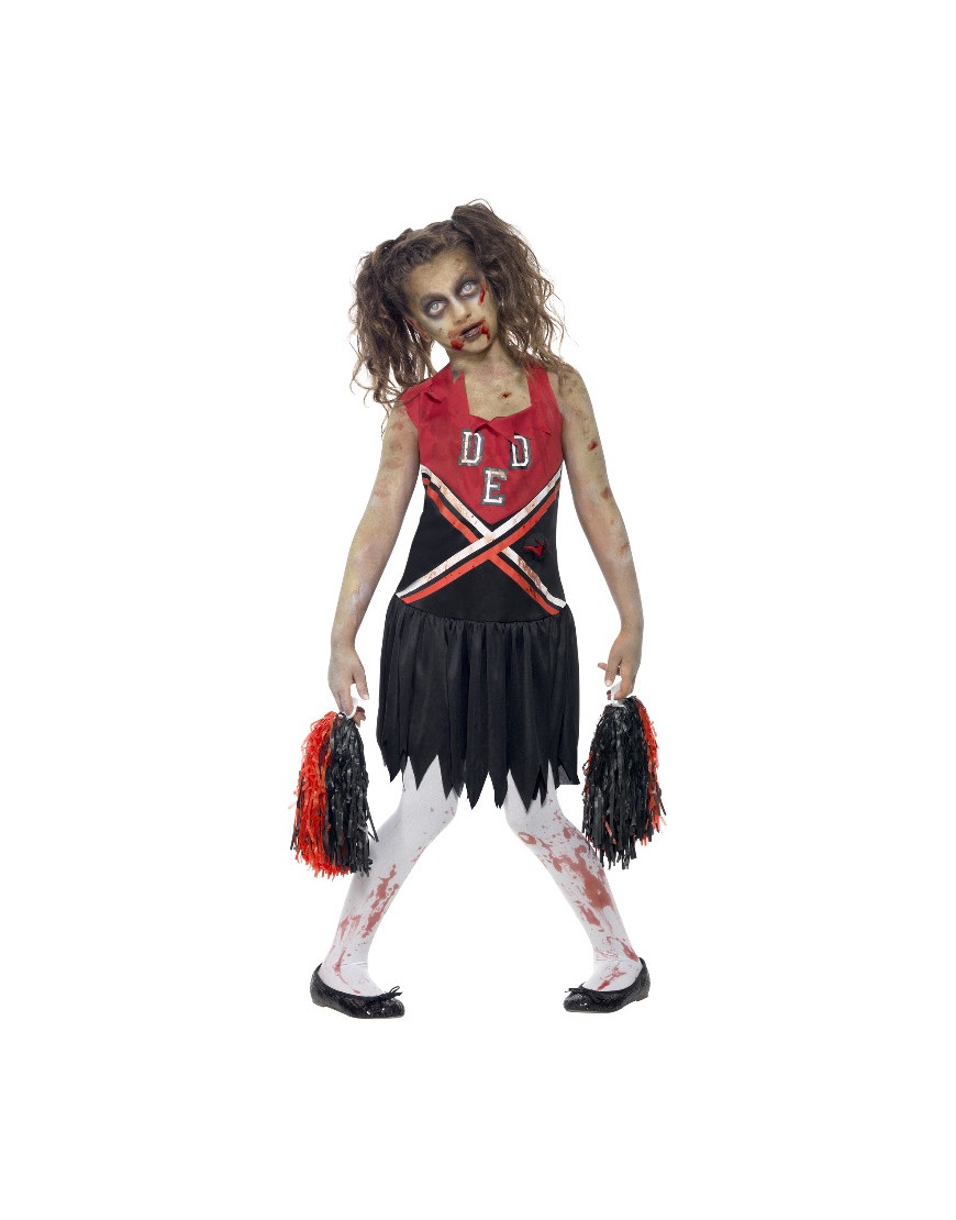 Groseramente veneno Chicle Disfraz de animadora zombie para niña