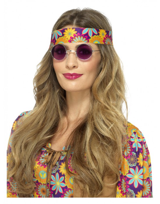Gafas hippies, morado