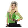 Camiseta de rejilla verde neón para mujer. Años 80 | disfrazdisfraz