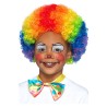 Peluca rizada de payaso multicolor infantil