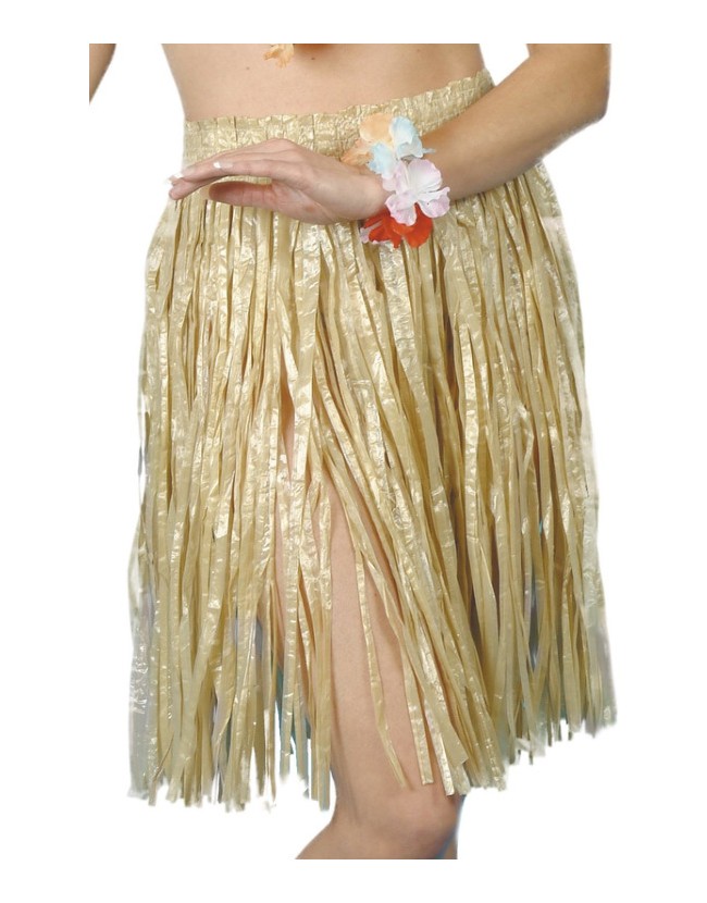 Falda Hawaiana Beige Adulto | disfrazdisfraz