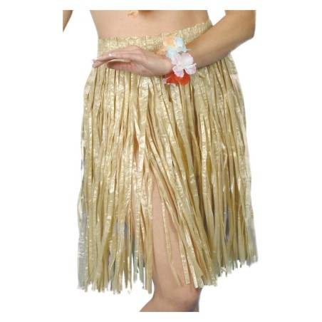 Falda Hawaiana Beige Adulto | disfrazdisfraz
