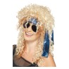 Peluca Rockero Heavy con Gafas y Bandana - Disfrazdisfraz
