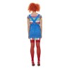 Disfraz Chucky para mujer con top y vestido corto - disfrazdisfraz