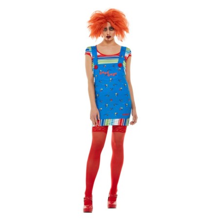 Disfraz Chucky para mujer con top y vestido corto - disfrazdisfraz