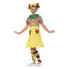 Disfraz de payaso de colores para niña - Disfrazdisfraz