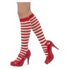 Calcetines de Elfo. Calcetines largos rayas rojos y blancos - disfrazdisfraz