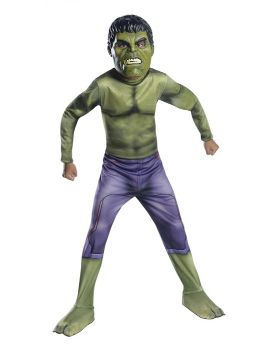 Disfraz de Hulk con máscara...