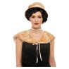 Kit disfraz elegante años 20 con sombrero y estola - disfrazdisfraz