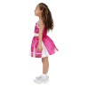 Disfraz de animadora rosa para niña
