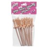Set de 10 pajitas con forma de pene - disfrazdisfraz