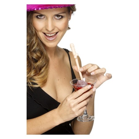 Set de 10 pajitas con forma de pene - disfrazdisfraz