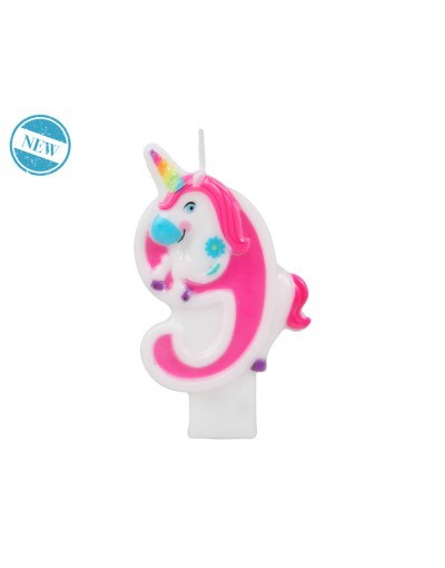 VELA Nº9 UNICORNIO MULTICOLOR