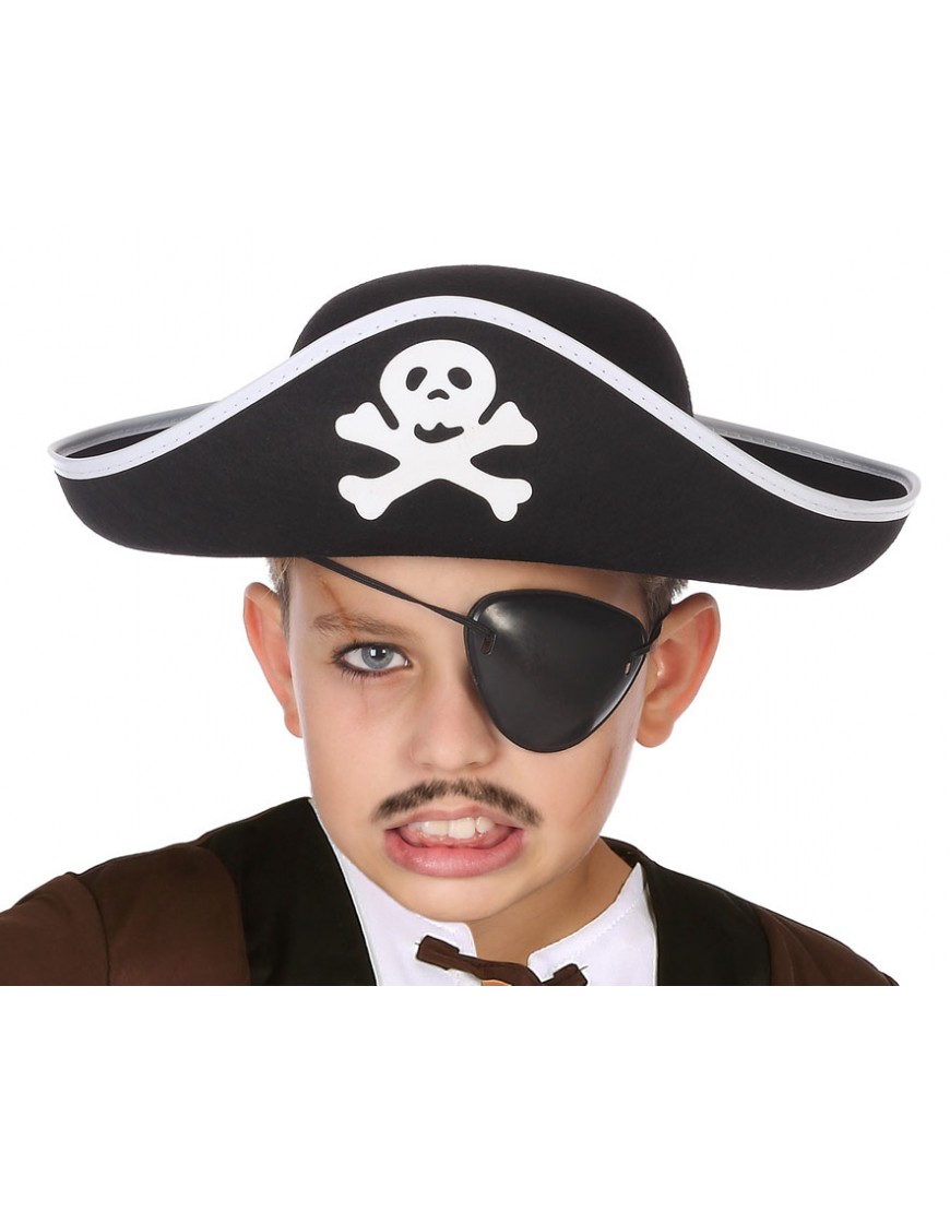 Sombrero Pirata - Negro