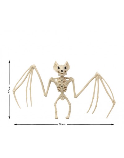 ESQUELETO MURCIELAGO HALLOWEEN 30*15 CM