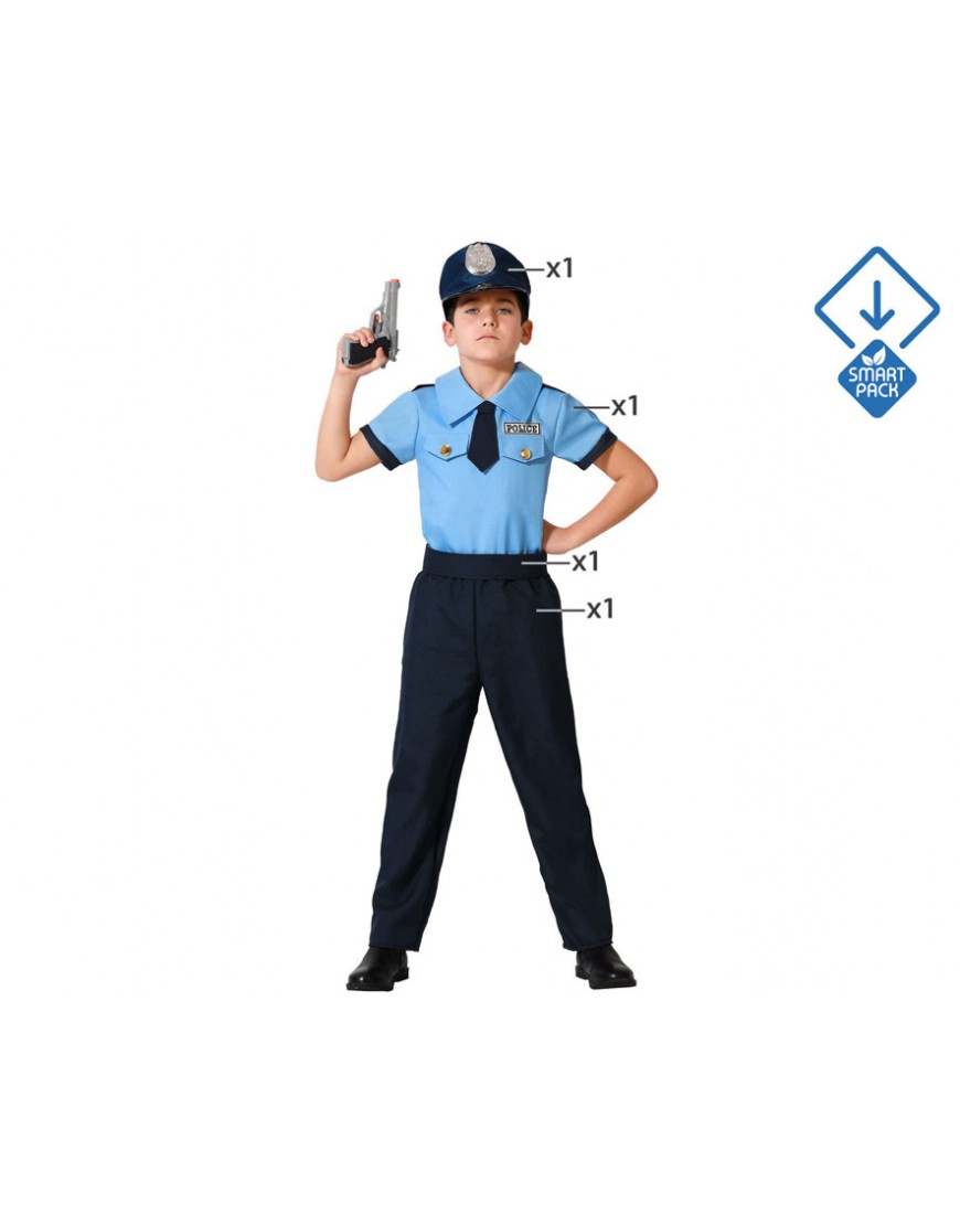 9 piezas Accesorios Disfraz Policia Niño, Gorra Policia