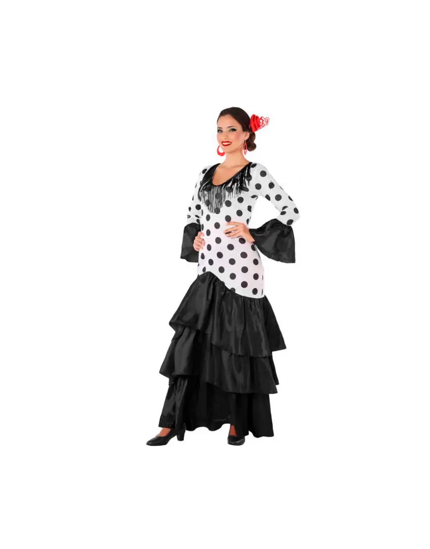 Disfraz de Flamenca en color negro para mujer
